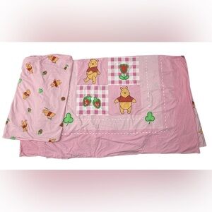 Disney Winnie the Pooh Twin Comforter Pink Strawberry